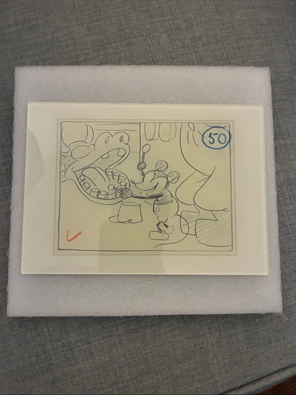 Vintage Cartoon Sketch Art Print in Cream and Black